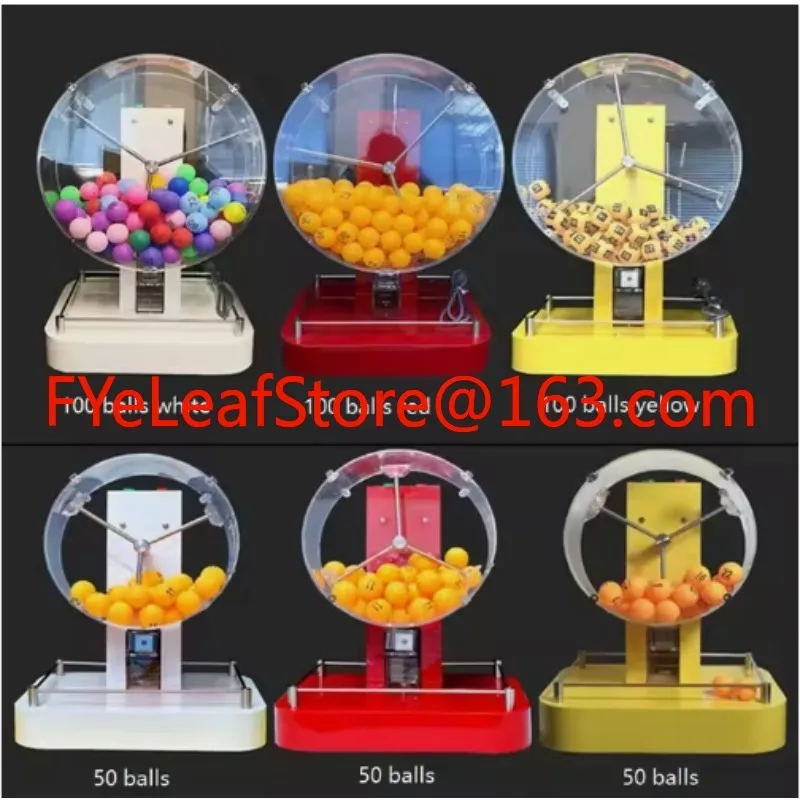 50-100 Ball Electric Automatic Bingo Cage Lucky Game Playing Machine Hot Selling Electric Acrylic Lottery Machine