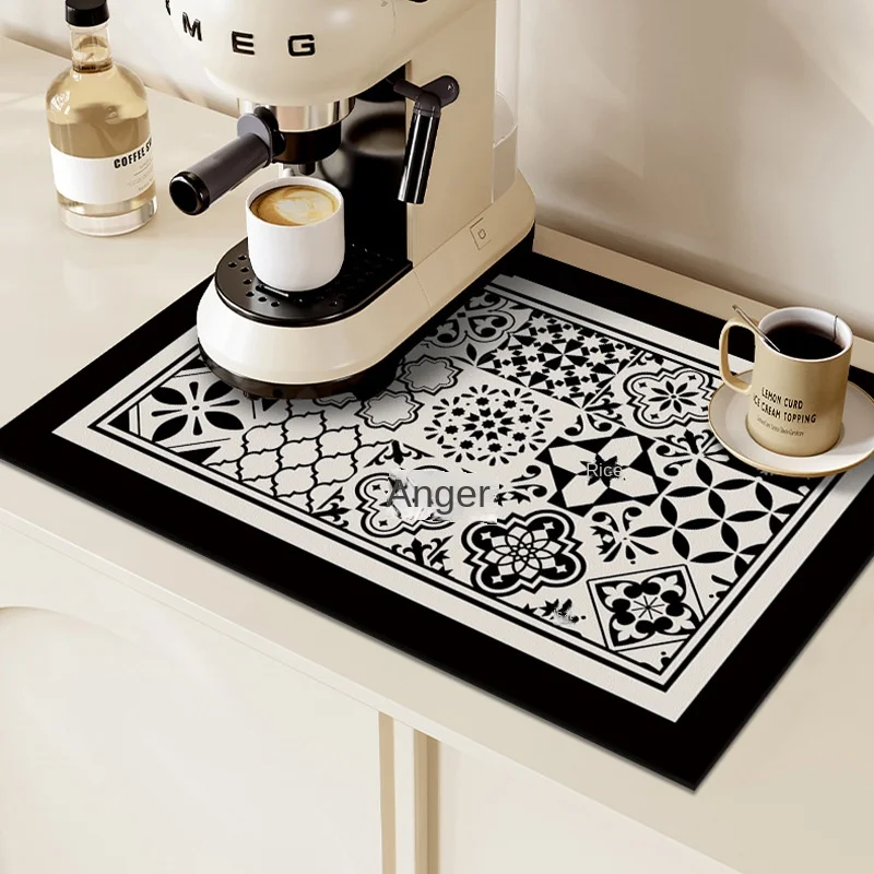 Non-slip Kitchen Absorbent Mat Placemats Table MATS Diatom Mud Waterproof Insulation Insulation Non-slip Placemats  Drain Plate