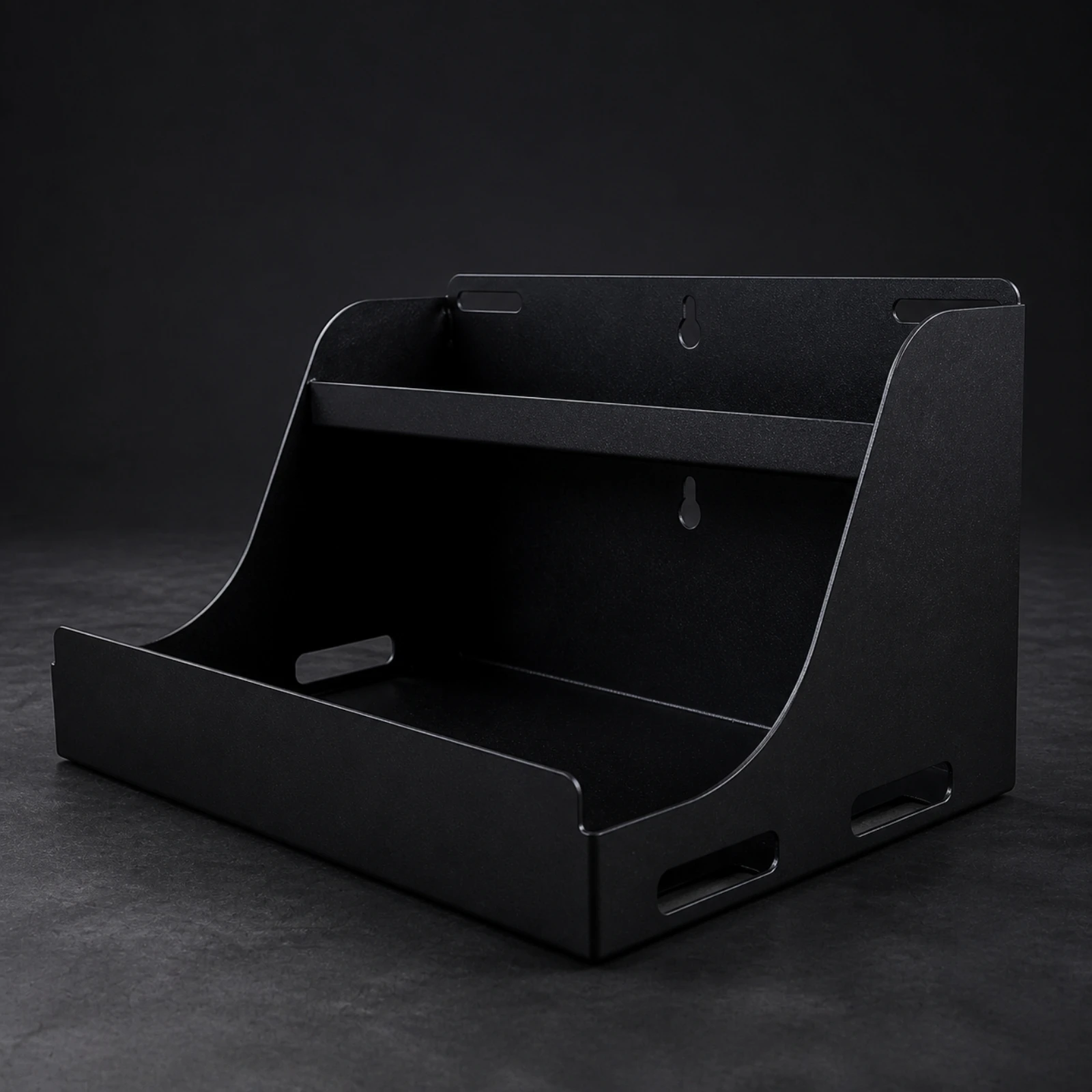 Fitness Equipment Organizer Clutter-Reducing Black Steel Gym Storage Rack Open-Front Gym Storage Rack Easy to Install