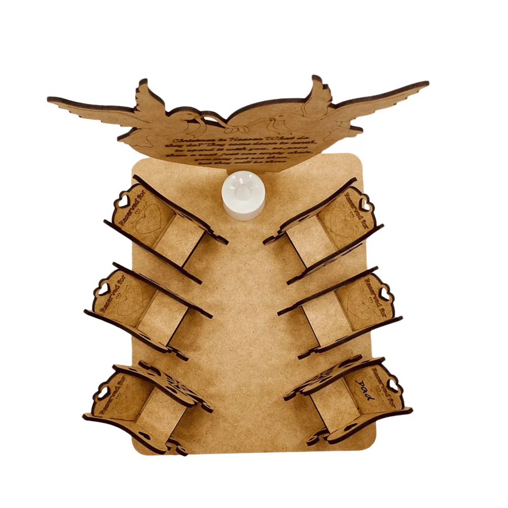 

Merry Wooden Rocking Chair Ornaments Decoration Craft Desktop Father Decorations