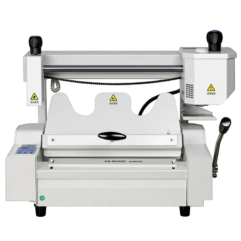 Hot sales W1500 perfect binding machine A4 tender book contract hot melt text binding machine perfect binding machine
