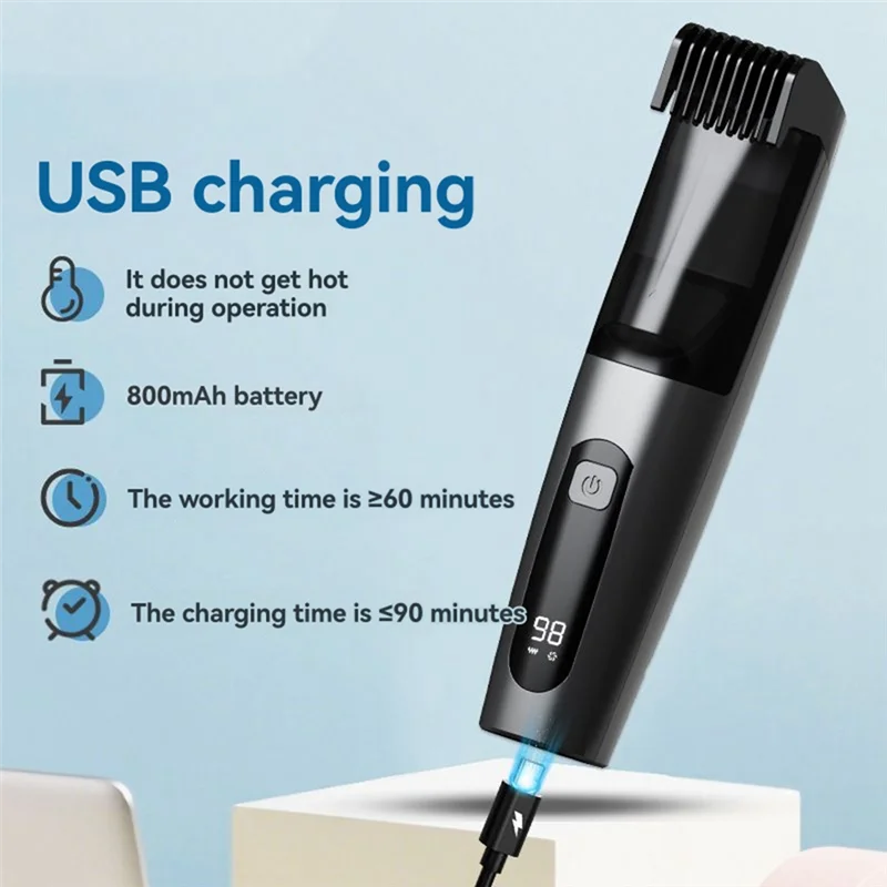 ماكينة تشذيب اللحية T83C-مكنسة كهربائية مدمجة لسوالف الشارب، ماكينة تشذيب شعر الوجه #2