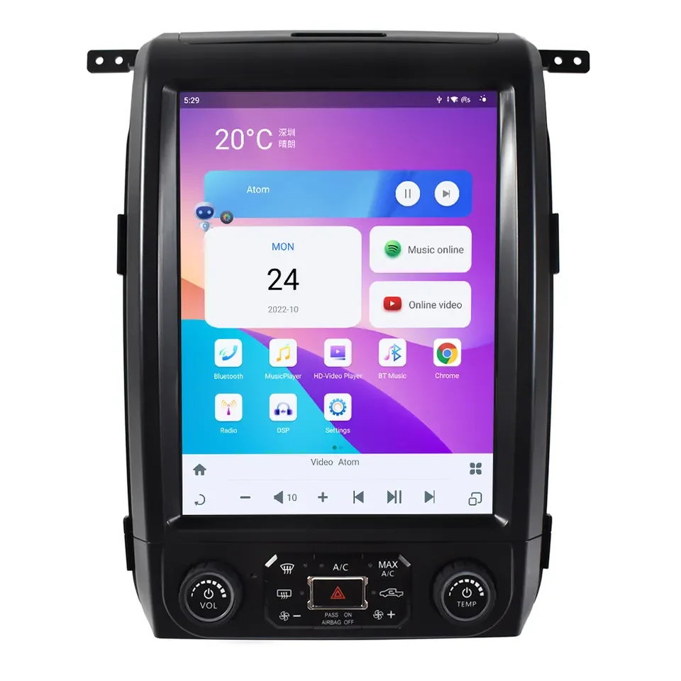 12.1 inch android11 car radio player for Ford F150 2013-2014 GPS navigation car audio video carplay