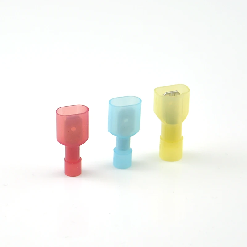 20 Pairs FDFN1.25-250 Spade Crimp Connectors Nylon Fully Insulated Electrical Wire Cable Crimp Terminals Kit Set 22-16 -14 AWG