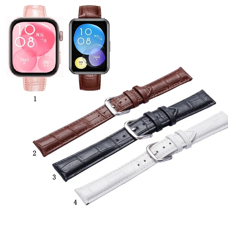 

Quality Leather Strap Watch Band For Huawei Watch Fit 2 3/ Fit New /SE /Special Edition /Fit2/Fit3