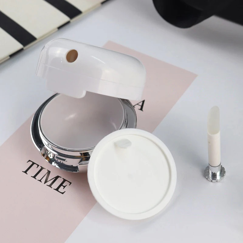 13ml Lip Scrub Jar with Silicone Brush and Mirror – Portable Travel-Sized Lip Protector Sample Container