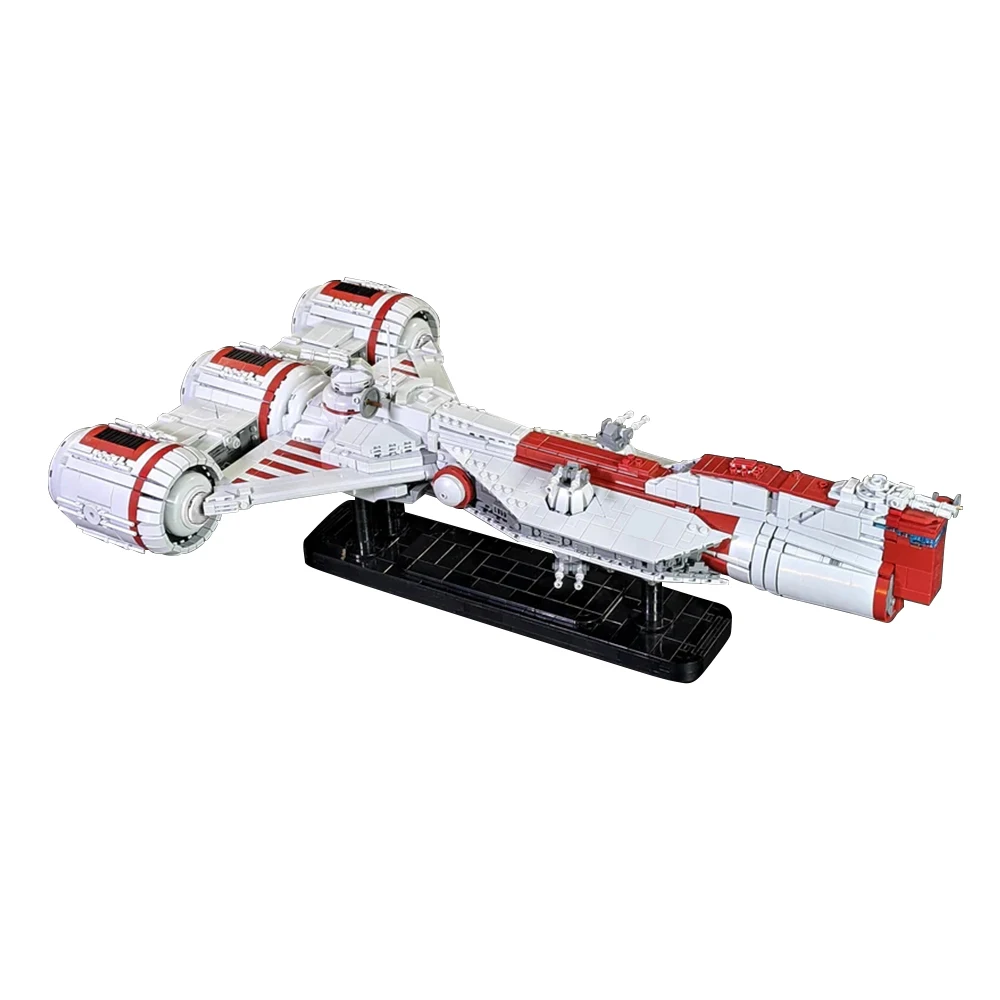 Blocos de construção MOC Republic Frigate, carregador Space Wars C70 e navio consular, coleção Clone Wars Cruiser para fãs adultos