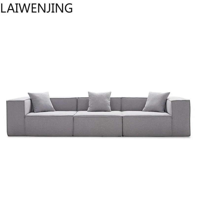 

MJY compression sofa square straight row sofa tofu block vacuum fabric sofa