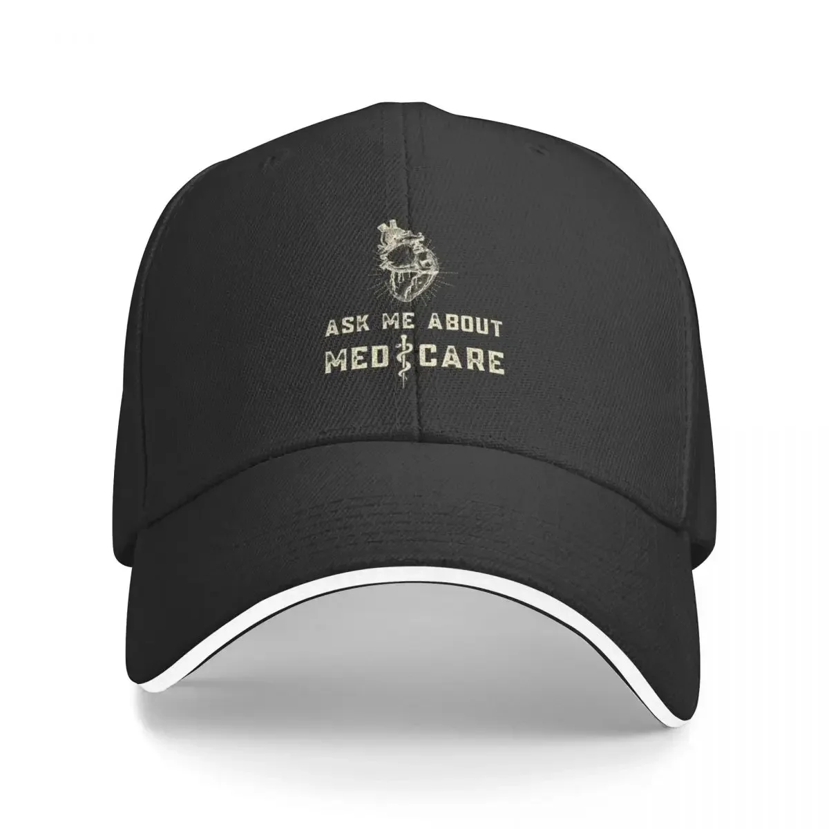 

Ask Me About Medicare Baseball Cap Sunhat Rave hats on offer Men Golf Wear Women's