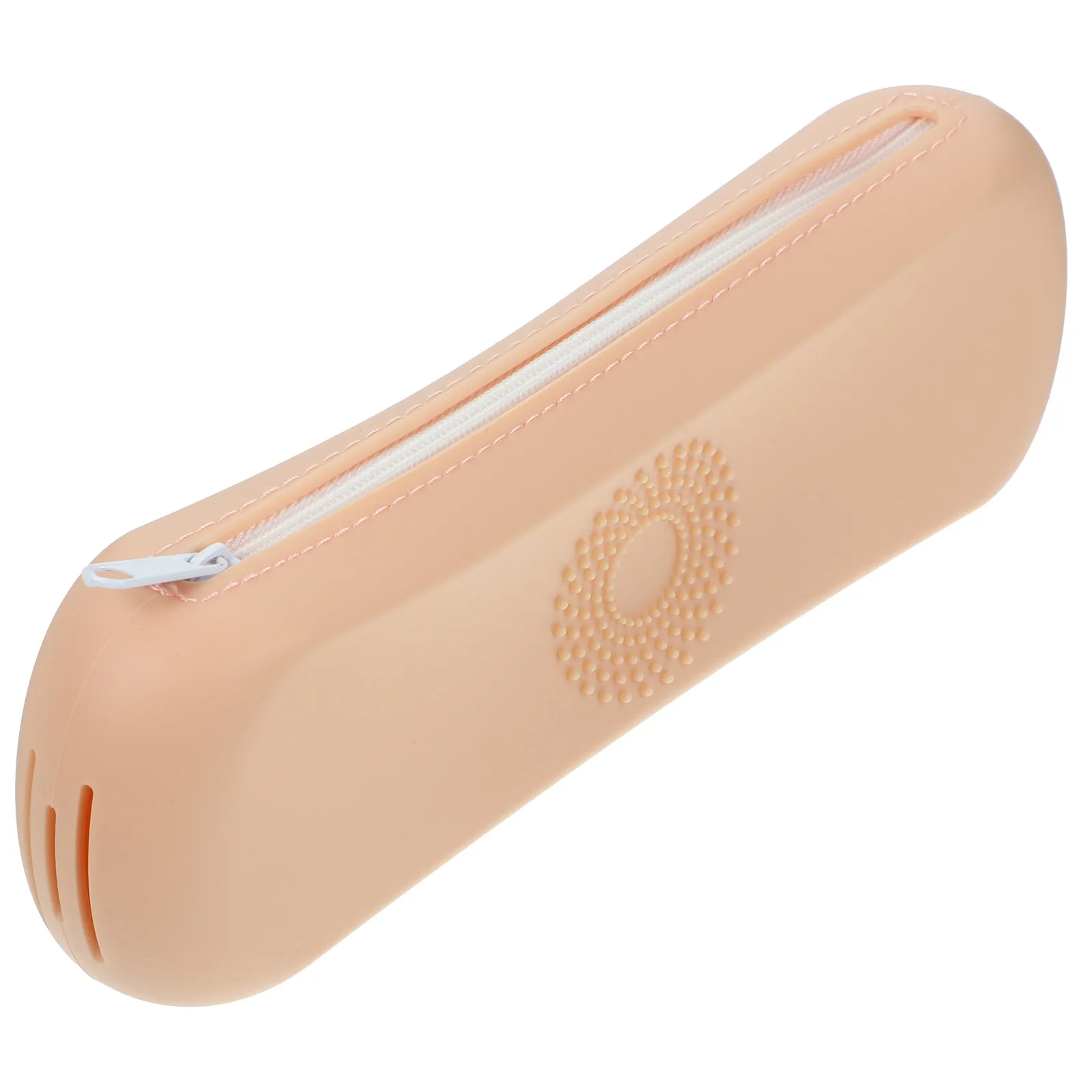 Estojo de Viagem para Pincéis de Maquiagem em Silicone, Compacto e Leve, com Zíper, para Pincéis de Base, Sombra e Delineador, à Prova de Poeira