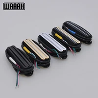 1 Uds Alnico 5 pastilla Humbucker de doble riel caliente bobina única Color negro blanco amarillo para piezas de guitarra eléctrica ST SQ