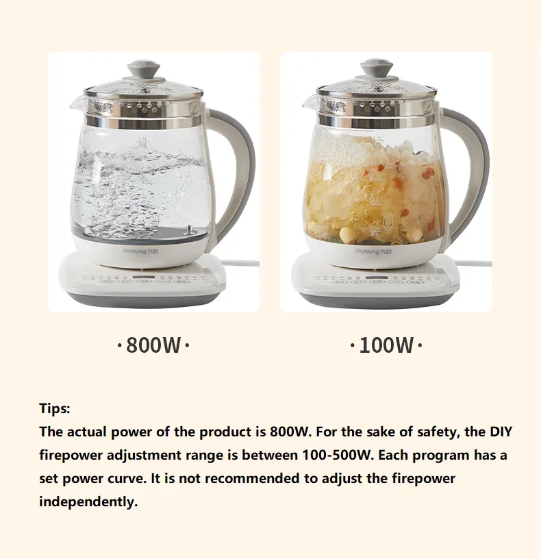 220 فولت غلاية كهربائية 1.5L التلقائي إبريق الشاي وعاء الطبخ الغذاء آلة الشاي الطبخ غلاية متعددة طباخ الزجاج الحفاظ على الصحة وعاء