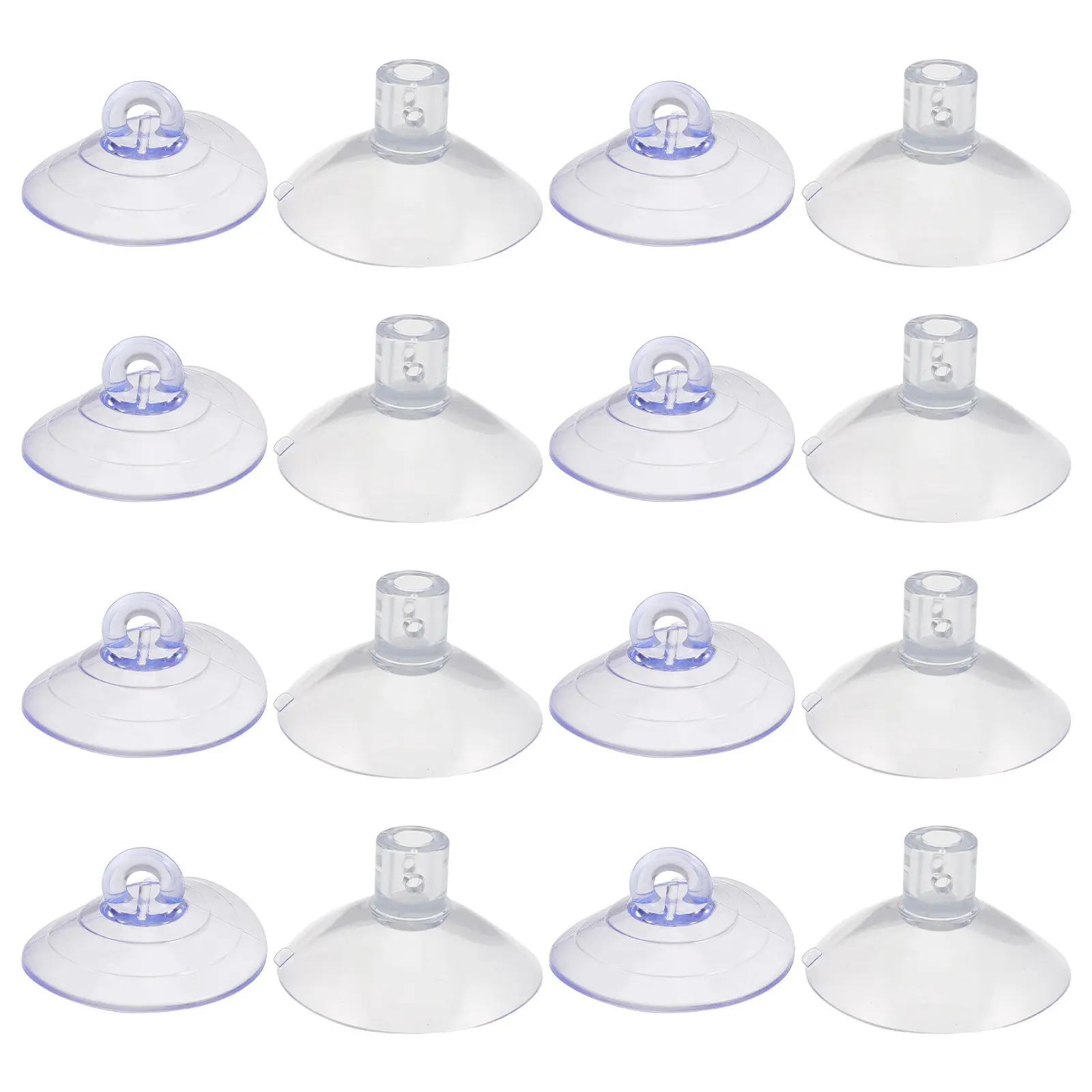 16Pcs Cat Hammock Suction Cups Replacement Transparent PVC Heavy Duty Strong Threaded Suction Cups for Glass Window Pet Perch