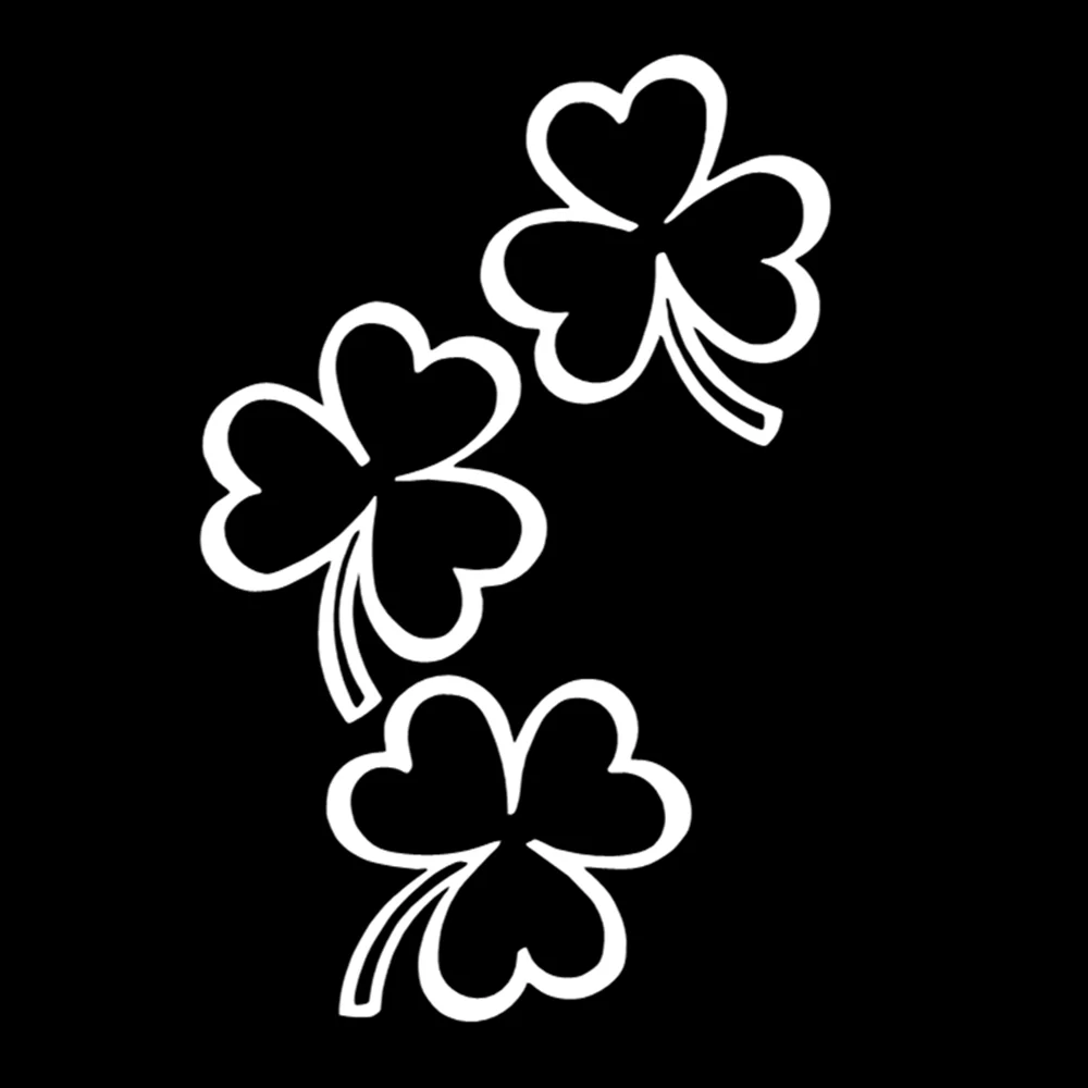 Shamrock Clover НАКЛЕЙКА Car Sticker Vinyl Decal Lucky St Patricks Day Tuning Decor For Auto Truck SUV Window Door