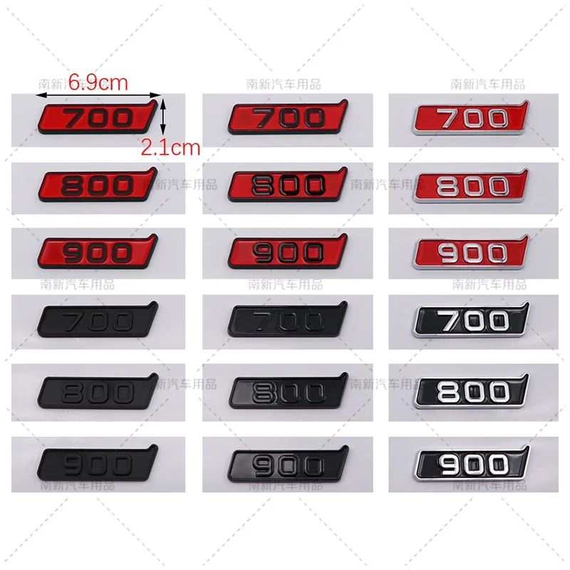 3D ABS 700 800 900 Badge Car Rear Trunk Emblem Stickers For Benz G Class W464 G500 G63 BRABUS ROCKET G800 Fender Sticker