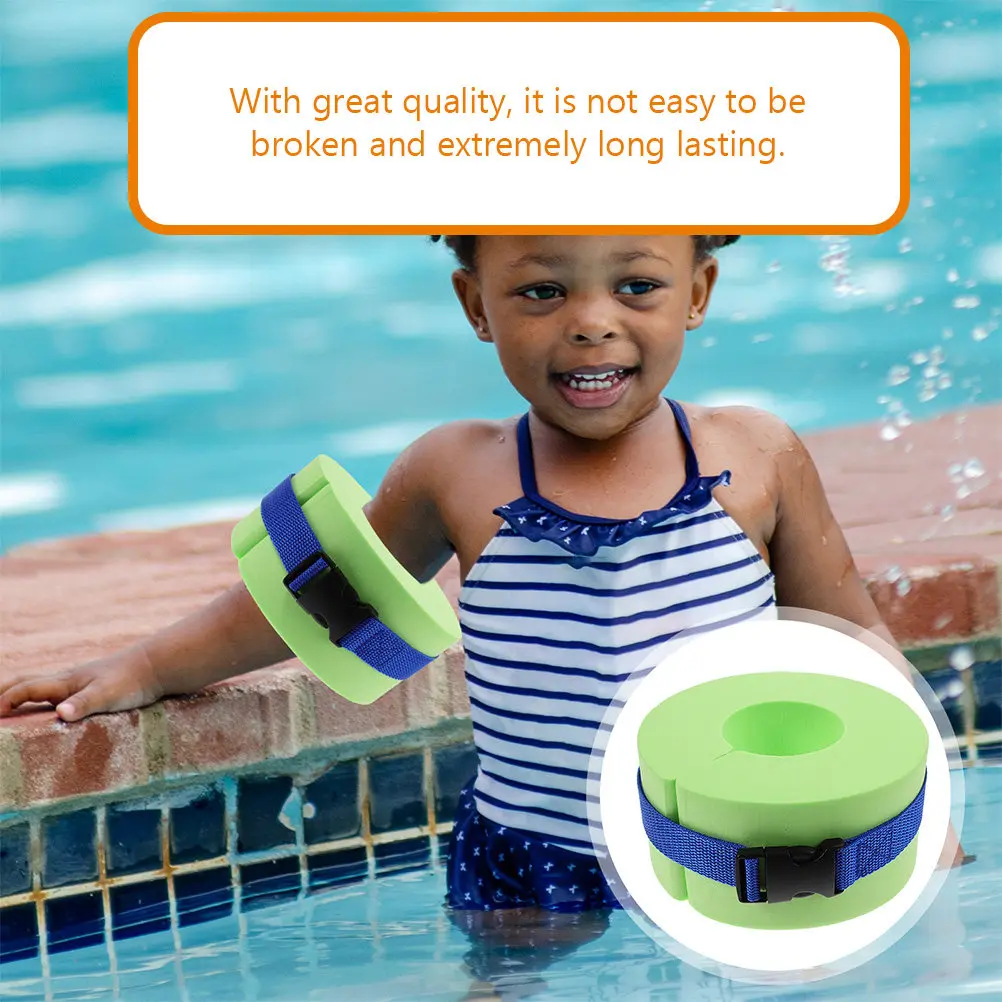2pcs EVA Swimming Arm Floats with Dual Air Chambers for Aquatic Therapy, Safety & Moderate Resistance