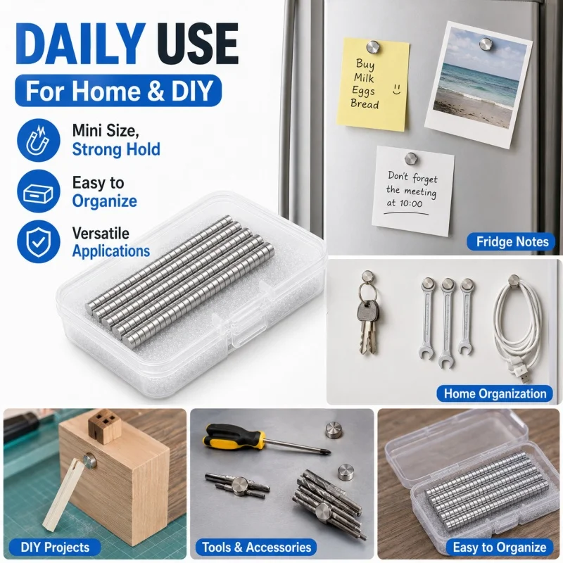 100 Stück/Box, starke Magnete für 3D-Druck, Mini-Neodym-Magnete, 3D-Druck-Magnete für DIY-Modelle, DIY-Kühlschrankmagnete – Detail 6