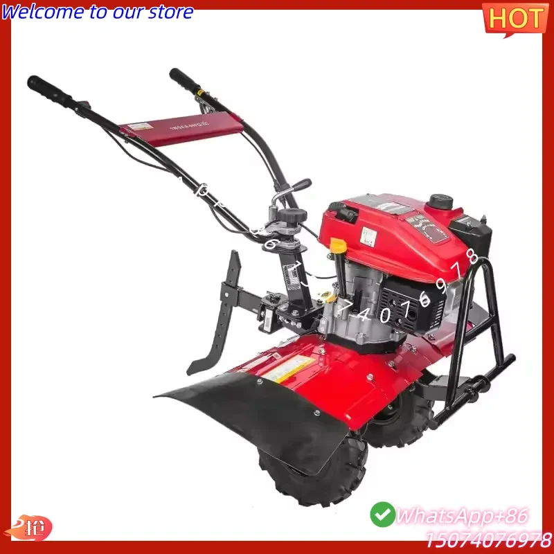 Maquinaria Agrícola 2026, Mini Cultivador Eléctrico, Motocultor de 242cc, 7HP, 173F, con Cuchilla Recta