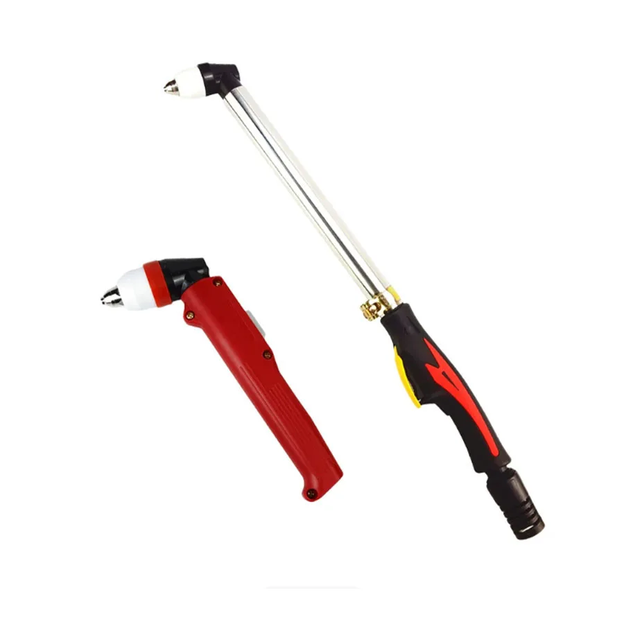 P80 Straight Handle Plasma Cutting Torch Head, Extended Plasma Cut Gun for LGK-100 Plasma Cutter, Consumables Electrode Nozzle