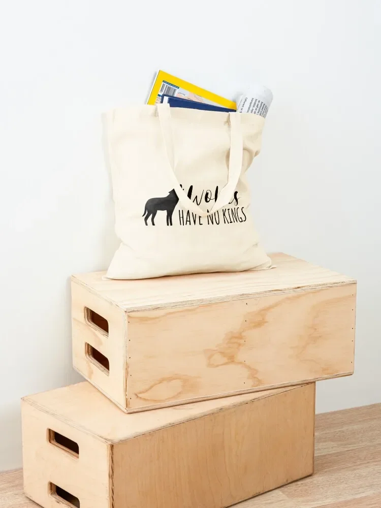 الذئاب ليس لها ملوك حمل حقيبة أكياس التسوق حمل حقيبة مخصصة حمل حقيبة أكياس عربة التسوق الرجالية