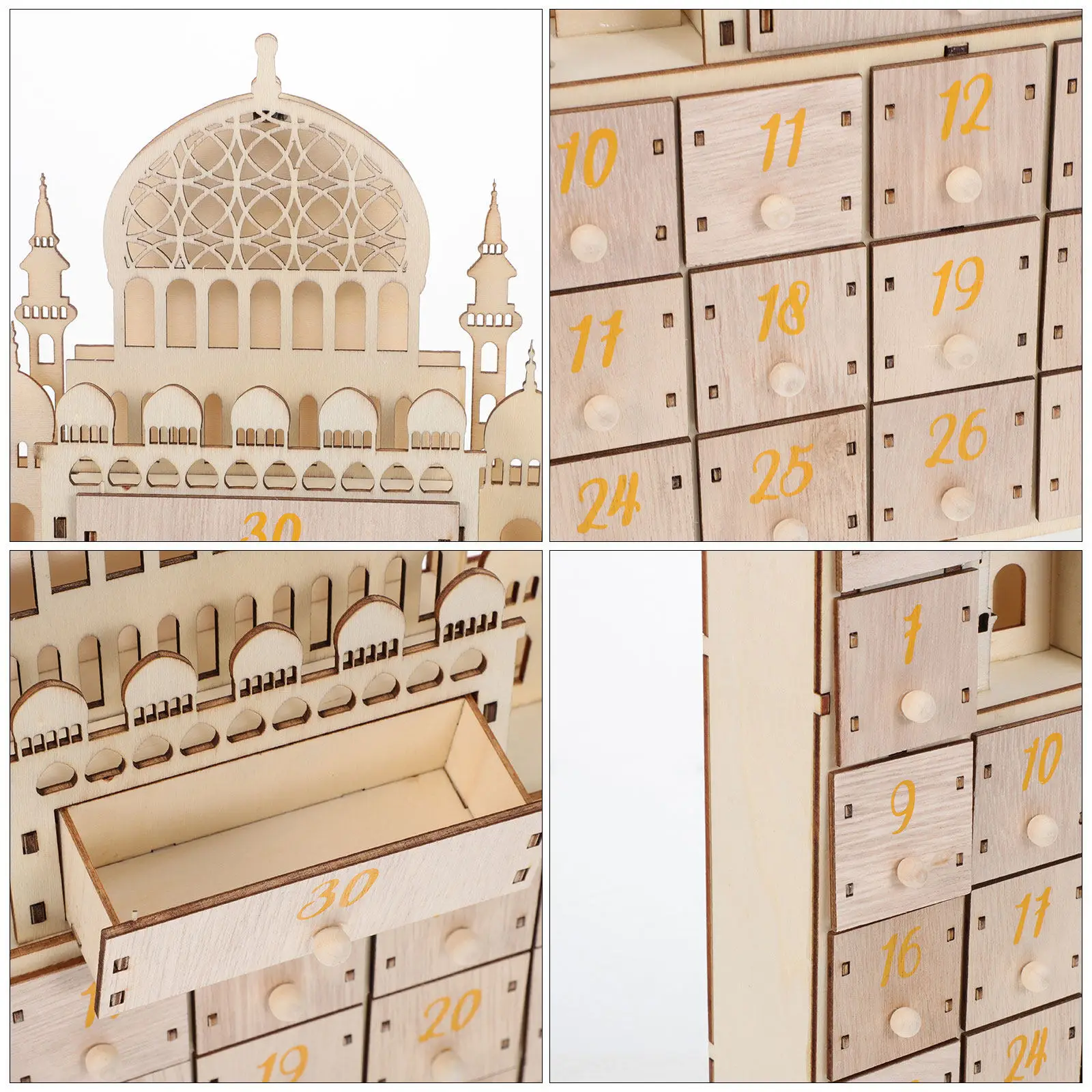 Ramadan Countdown Calendar Deluxe Eid Decoration Perfect for Home and Festival Use Celebration Atmosphere Enhancer