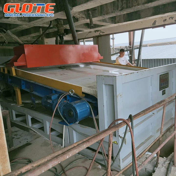 آلة فصل فاصل مغناطيسي رطب من نوع لوحة التعدين عالية الكثافة