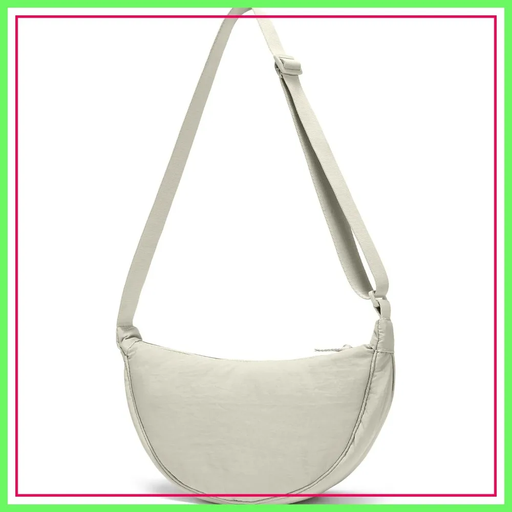 

Crescent Half Moon Sling Crossbody Bag for Women Men Small Shoulder Purse