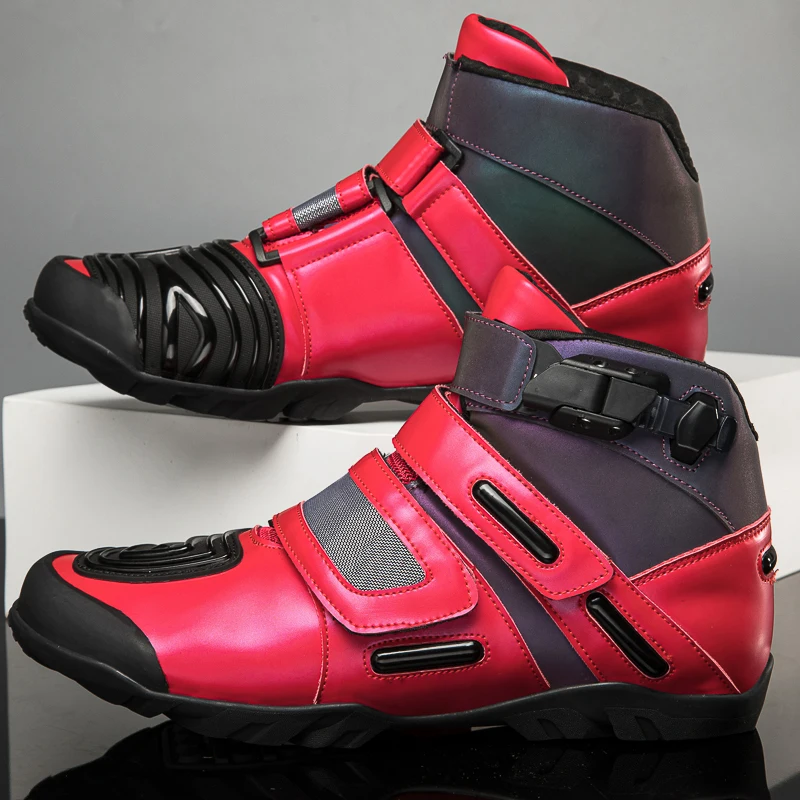 New Unisex Four Season Protective Motorcycle Riding Boots Comfortable Anti Fall Wear Resistant Outdoor Off Road Riding Shoes