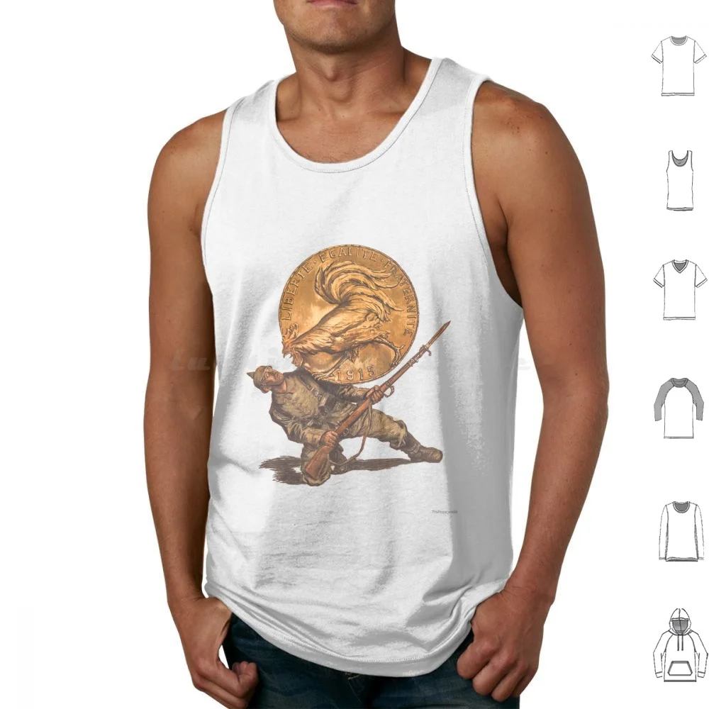 Liberté-Egalité-Fraternidad Camisetas sin mangas Chaleco sin mangas Liberté Égalité Fraternidad Liberte Fraternite Egalite 1915 Francés