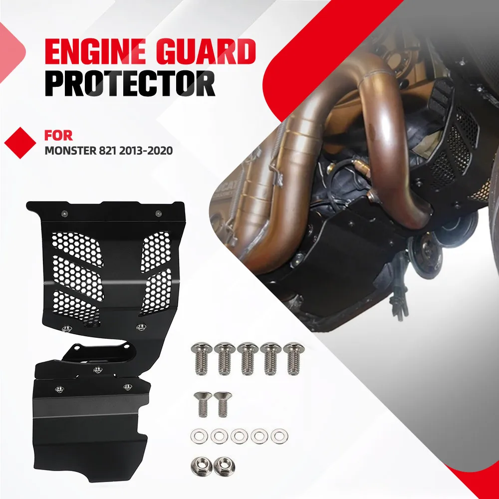 

821Monster Engine Guard Protector For Ducati Monster 821 20013-2016-2017-2018-2019-2020 Engine Guard Engine Housing Protection