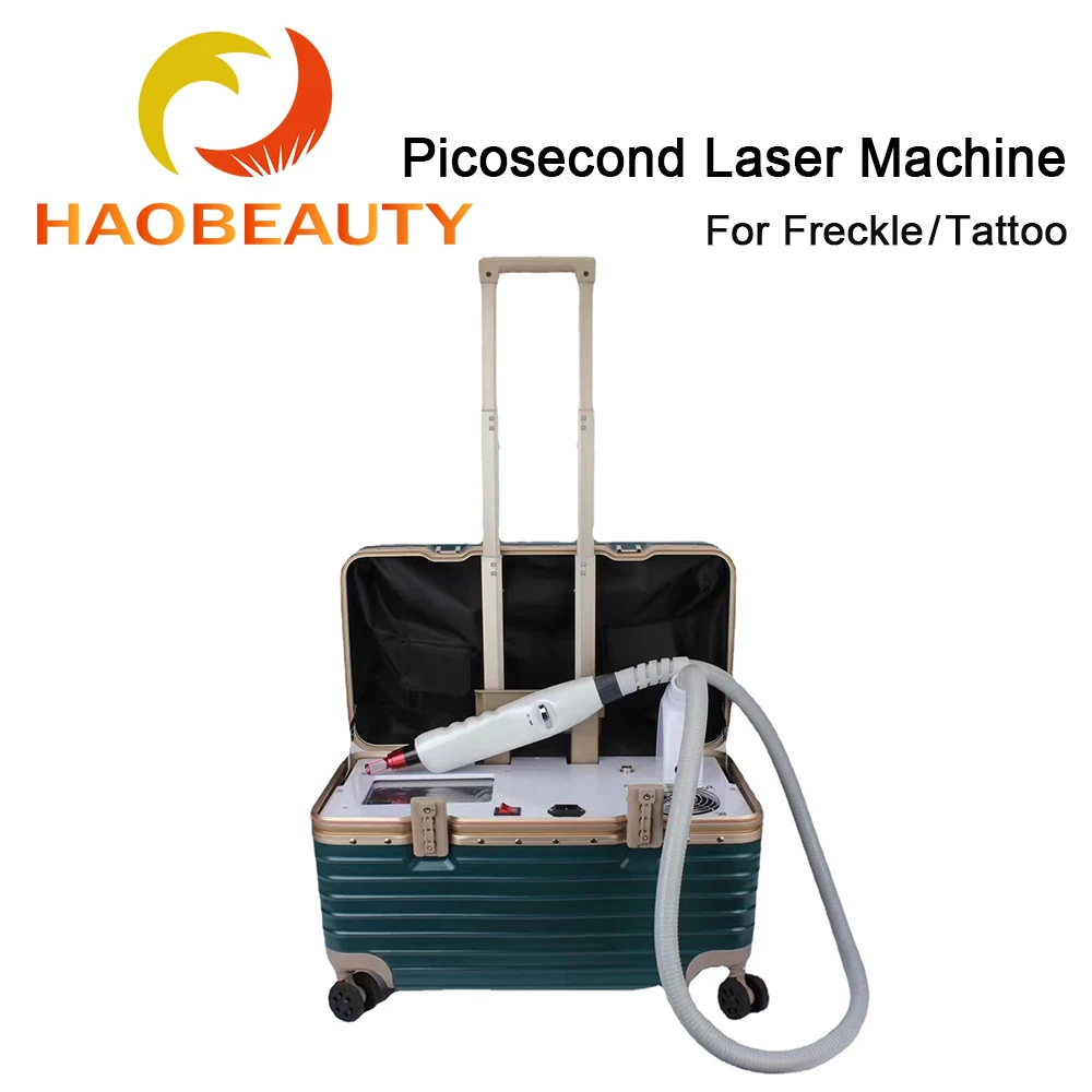 HaoBeauty YAGlaser Portable Picosecond Laser Freckle Remover Tattoo Light-sensing Non-invasive Eyebrow Washing Machine