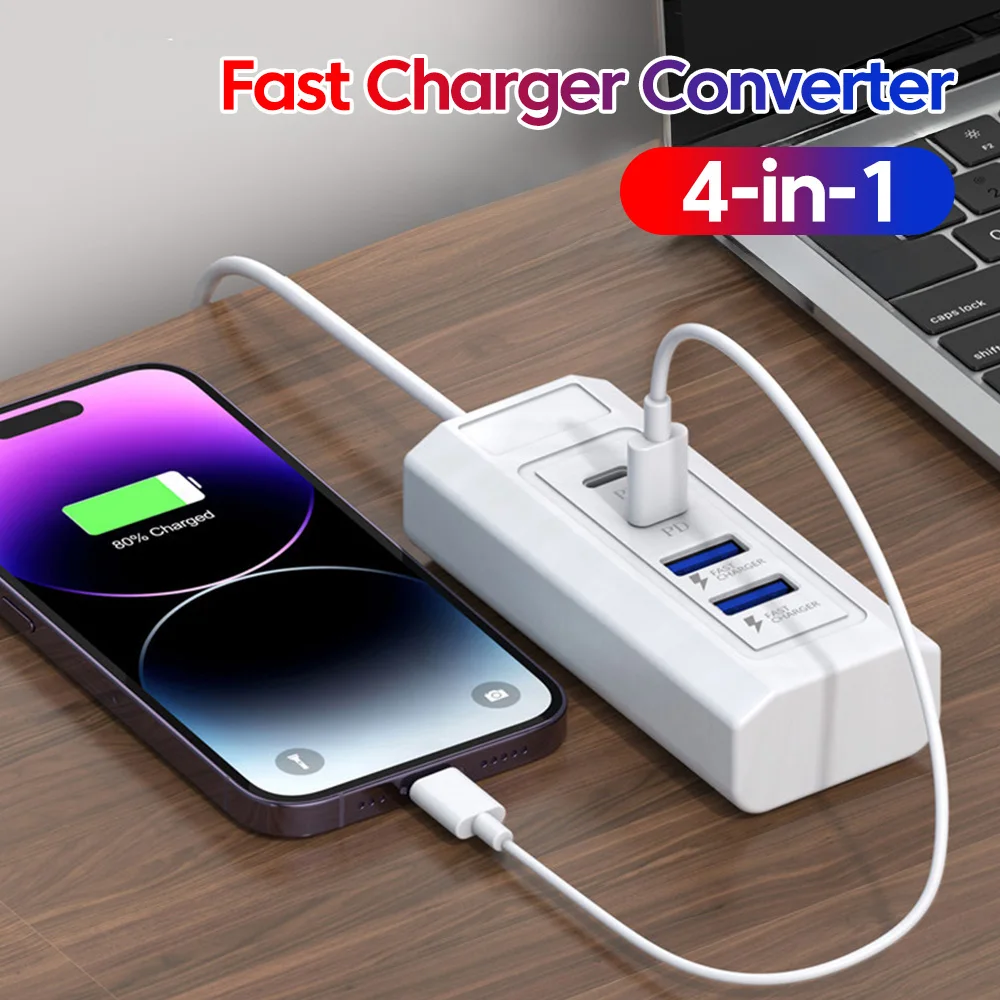 USB Type C Charger Mobile Phone Travel Wall PD Quick Charger for Xiaomi Samsung iPad Cellphone Dual USB Power Adapter