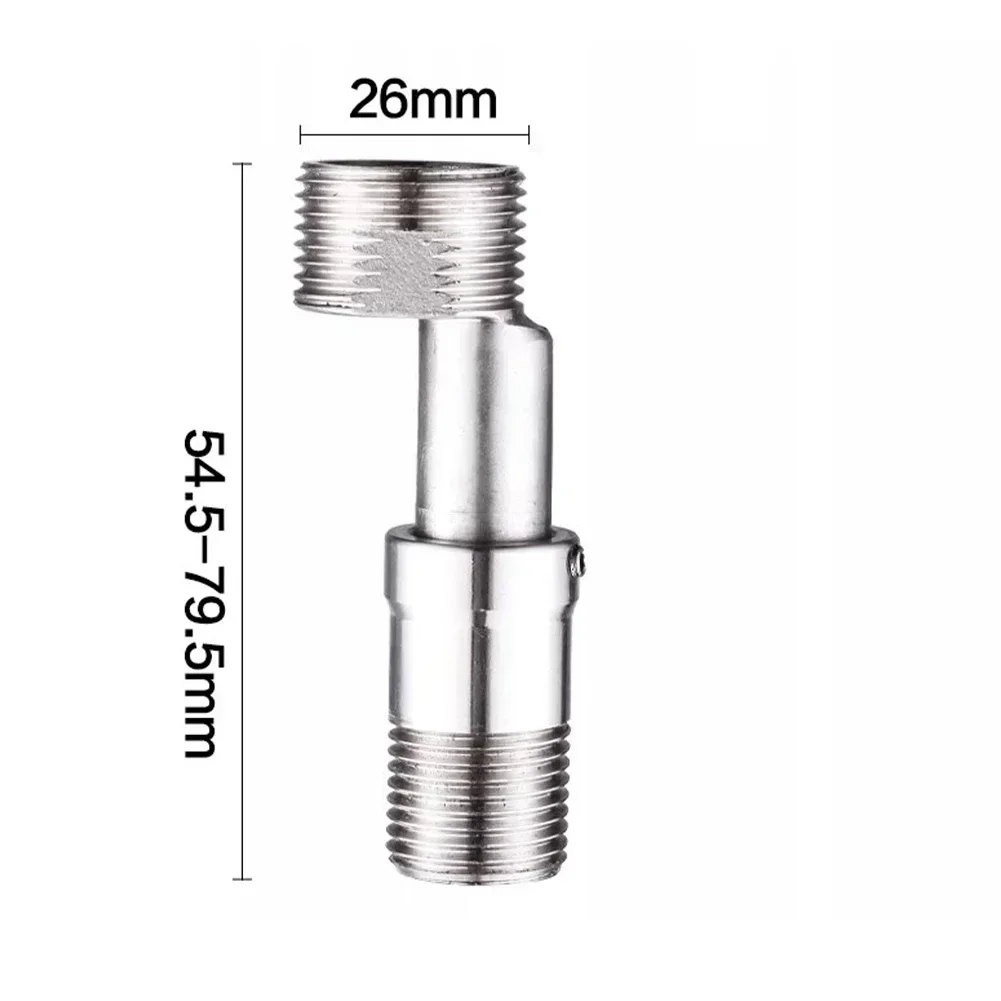 1pc Degree Adjustable Faucet Angle Bend Foot Eccentric Screw Corner Shower Extension Faucet Adapter Kitchen Bathroom