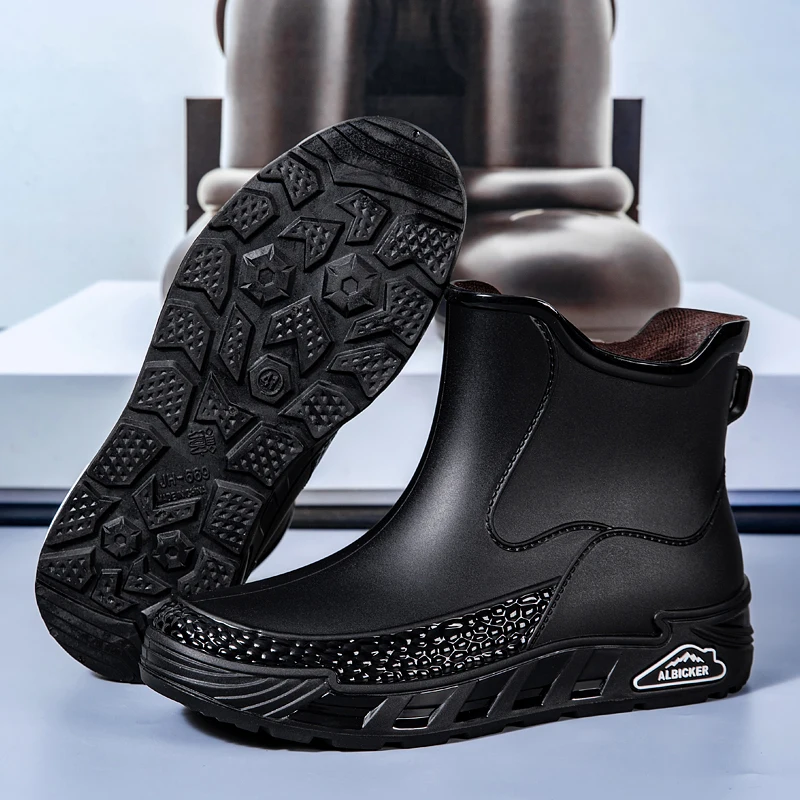 New Large Size Rain Boots for Men and Women, Kitchen Fishing Shoes, Couple Style Rain Boots
