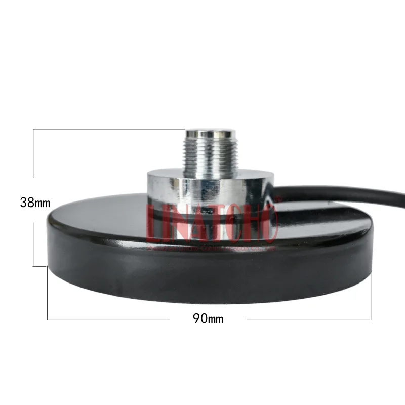 Super Diameter 90MM Round SO239 Socket Jack Magnetic Car Antenna Base Mount RG58U Cable SMA connector