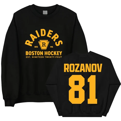 Imagen 2 del producto Llya Rozanov 81 Sudadera con cuello redondo y avivalario calentado Shane Hollander 24 Hunter 21 Jersey Montreal Metros Boston Raiders Ropa