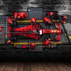 5 Pieces Canvas Art  Car Wall Picture Print Home Decoration For Living Room Bedroom Mural Poster Painting