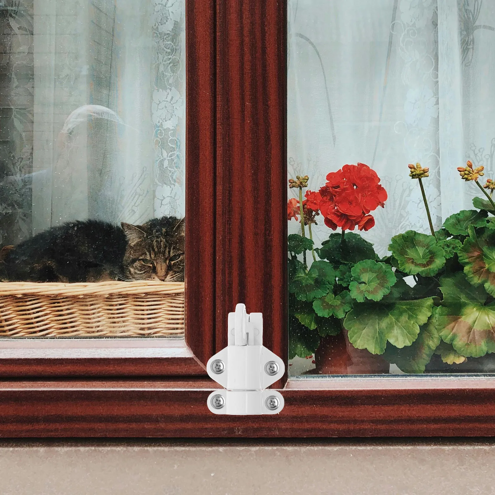 

6Pcs Aluminum Alloy Automatic Spring Latch Door Window Security Self Closing Bolt Heavy Duty Sliding Lock Door Bolt Lock