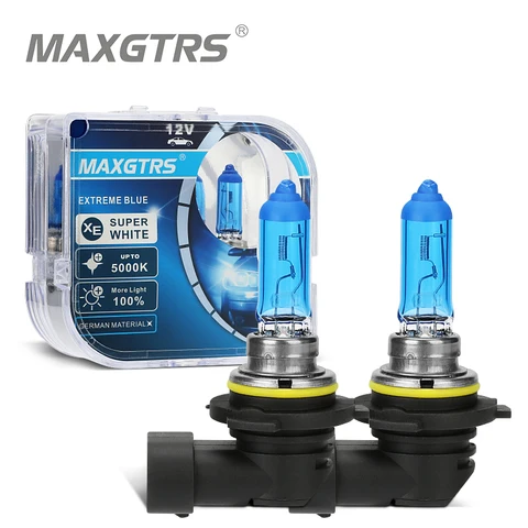 2x100 Вт H1 H7 H4 H8 H11 9005 HB3 9006 HB4 автомобильные Галогенные Противотуманные фары аналогичные лампы для DRL HOD 5000K темно-синее стекло сменная лампа