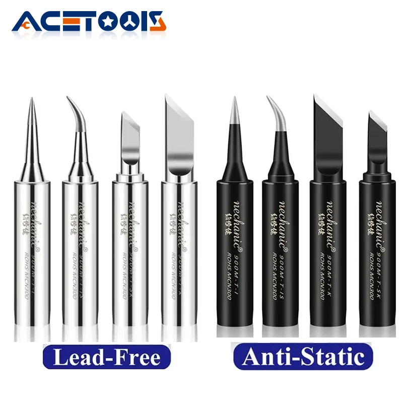 MECHANIC 900M-T Series T-I/IS/SK/K Anti-Static/Lead-Free Electric Soldering Iron Tip soldering BGA Solder Repair Station Tool