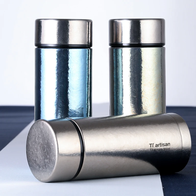 

Titanium Double-Walled Vacuum Mug Drinking Mug Thermal Insulation Cup Titanium Coffee Tea Water Bottle