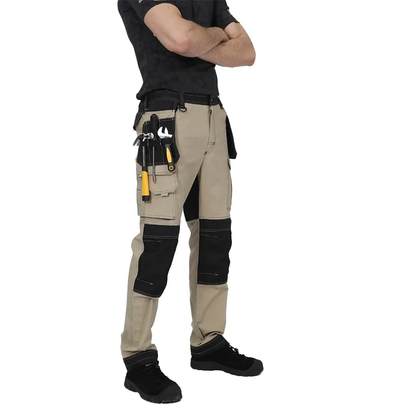 Pantalones Cargo con múltiples bolsillos para hombre, pantalones de trabajo al aire libre, resistentes al desgaste, pantalones de trabajador con