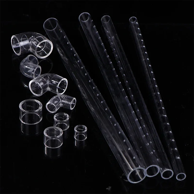 Aquarium Filter Rain Spray Bar Outflow Pipe Transparent Acrylic Rain Shower Outlet Tube Kit Fish Tank External Filter Accessries