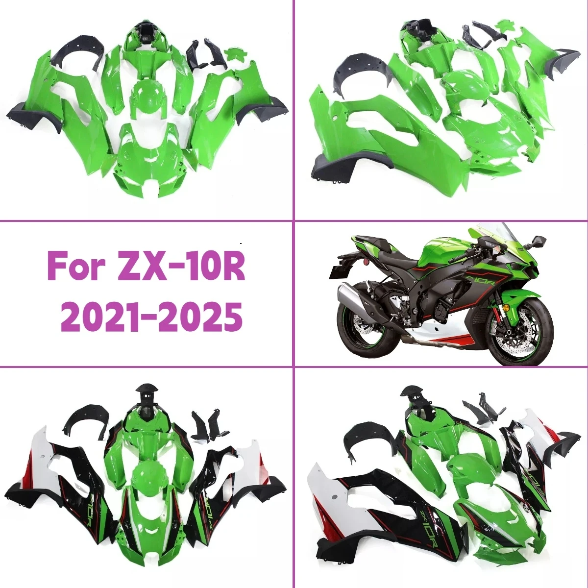 

Hot Style Fairings for 2021-2025 Kawasaki ZX10R Plastic Fairing Kit ABS Perfect Fit 21-25 ZX 10R