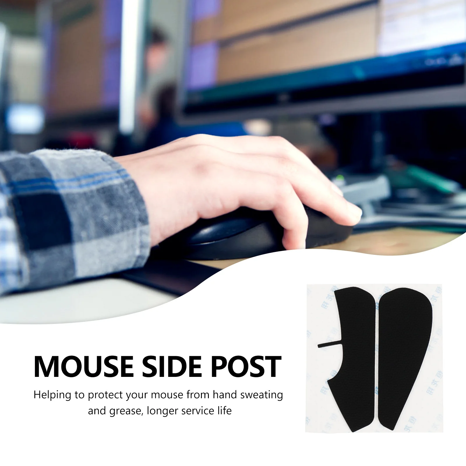 

1Pair Anti Slip Tape Silicone Mouse Grip Pad Enhance Control Reduce Fatigue for Rival 300 Gaming Accessories Mouse Grip Tape