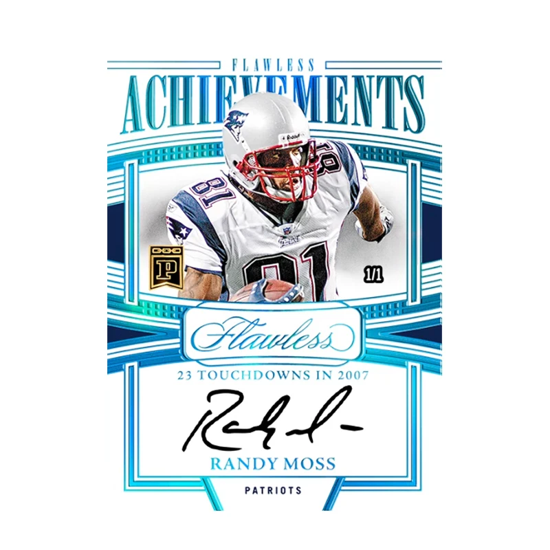 Panini NFL Rugby Star carte bricolage fait maison Eli Manning Randy Moss Ray Lewis Signature Collection carte jouets cadeau