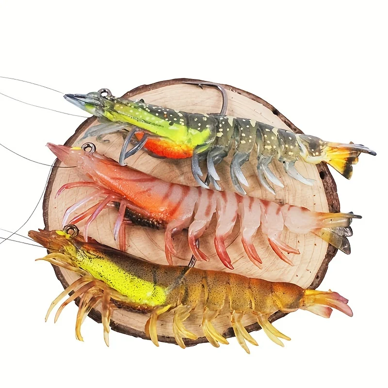 1 pièce, 12g/9cm, appât souple bionique lumineux pour attraper plus de poissons, leurre de pêche en forme de crevette, appât qui brille dans le noir