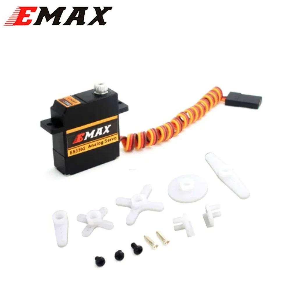 

EMAX ES3302 12.4g Mini Metal Gear Analog Servo / ES3352 12.4g Mini Metal Gear Digital Servo for RC Airplane Glider