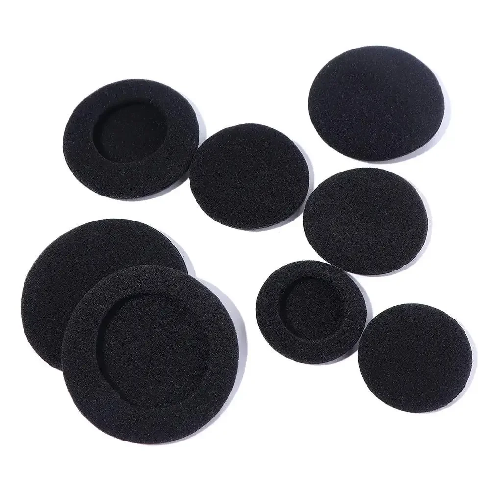 Replacement 35mm 40mm 45mm 50mm 55mm 60mm 65mm Headset Cap Soft Foam Ear Pads Headphone Foam Pad Ear Pad Sponge Earplugs Cap