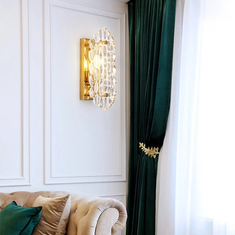 

Post-modern light luxury wall lamp, living room background wall, bedroom lamp, simple modern model room, walkway